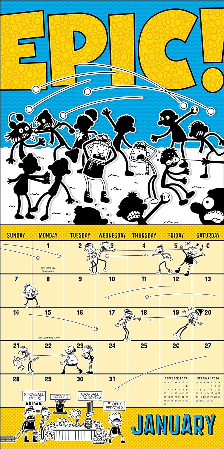 Wimpy Kid 2024 Wall Calendar