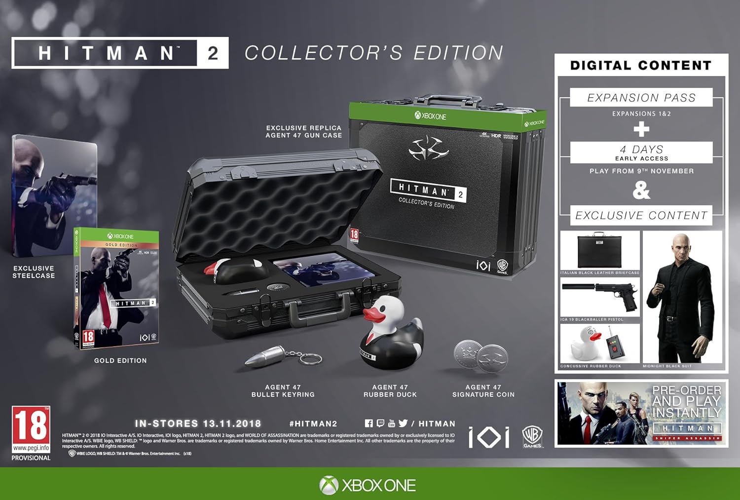 Hitman 2 Collectors Edition (Xbox One)