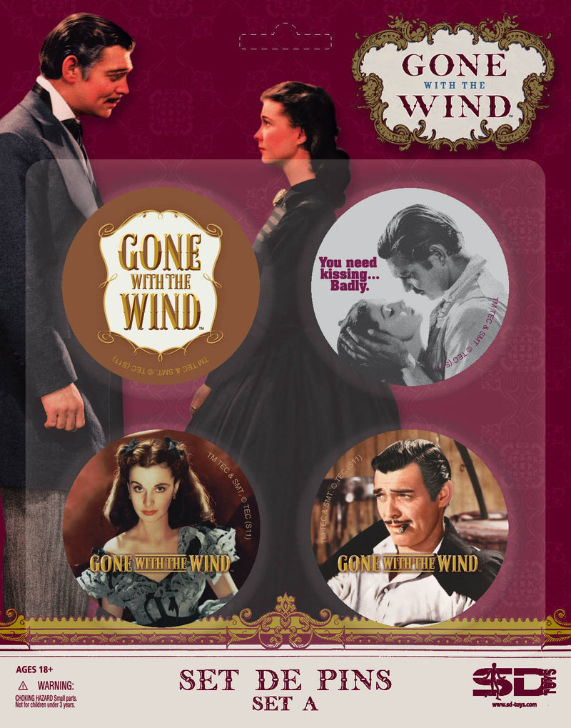 Gone With The Wind Badge Pin Set A