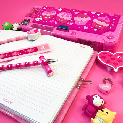 Tinc SGJOURPK A5 Snuggly Soft Touch Lockable Journal - Pink