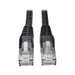 Tripp Lite N201-010-BK Cat6 Gigabit Snagless Molded (UTP) Ethernet Cable (RJ45 M/M), PoE, Black, 10 ft. (3.05 m)