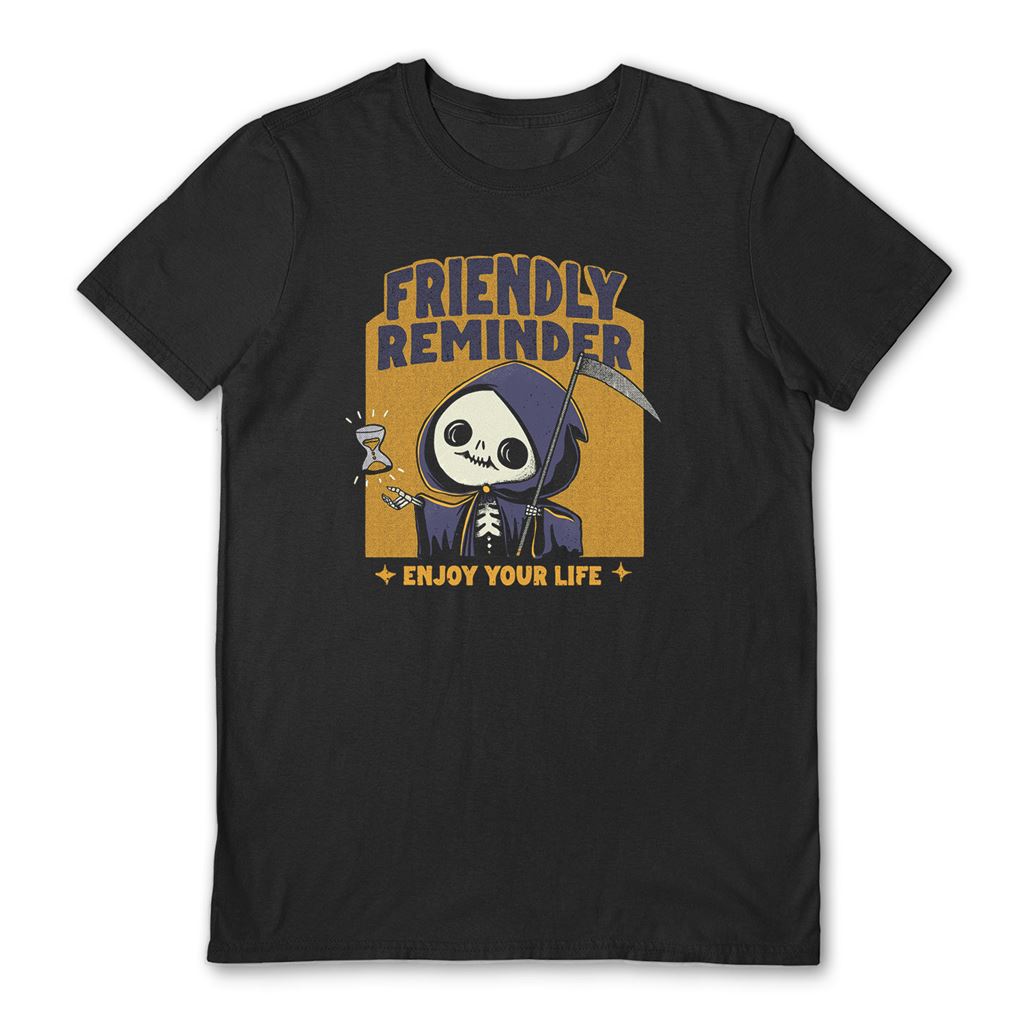 PEPE RODRIGUEZ (FRIENDLY REMINDER) BLACK UNISEX T-SHIRT