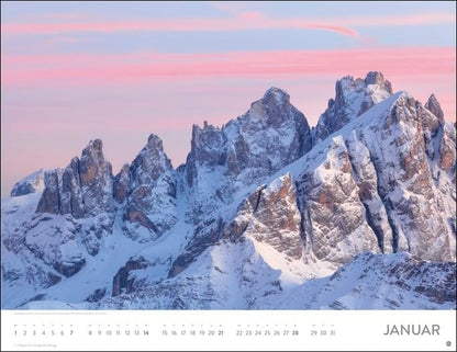 Heye Monats-Wandkalender Faszination Alpen 2024