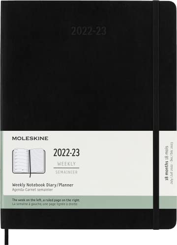 2023 18M WKLY NTBK XL BLK SOFT
