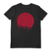 THE PAPER CRANE (PAINTED RED) BLACK UNISEX T-SHIRT