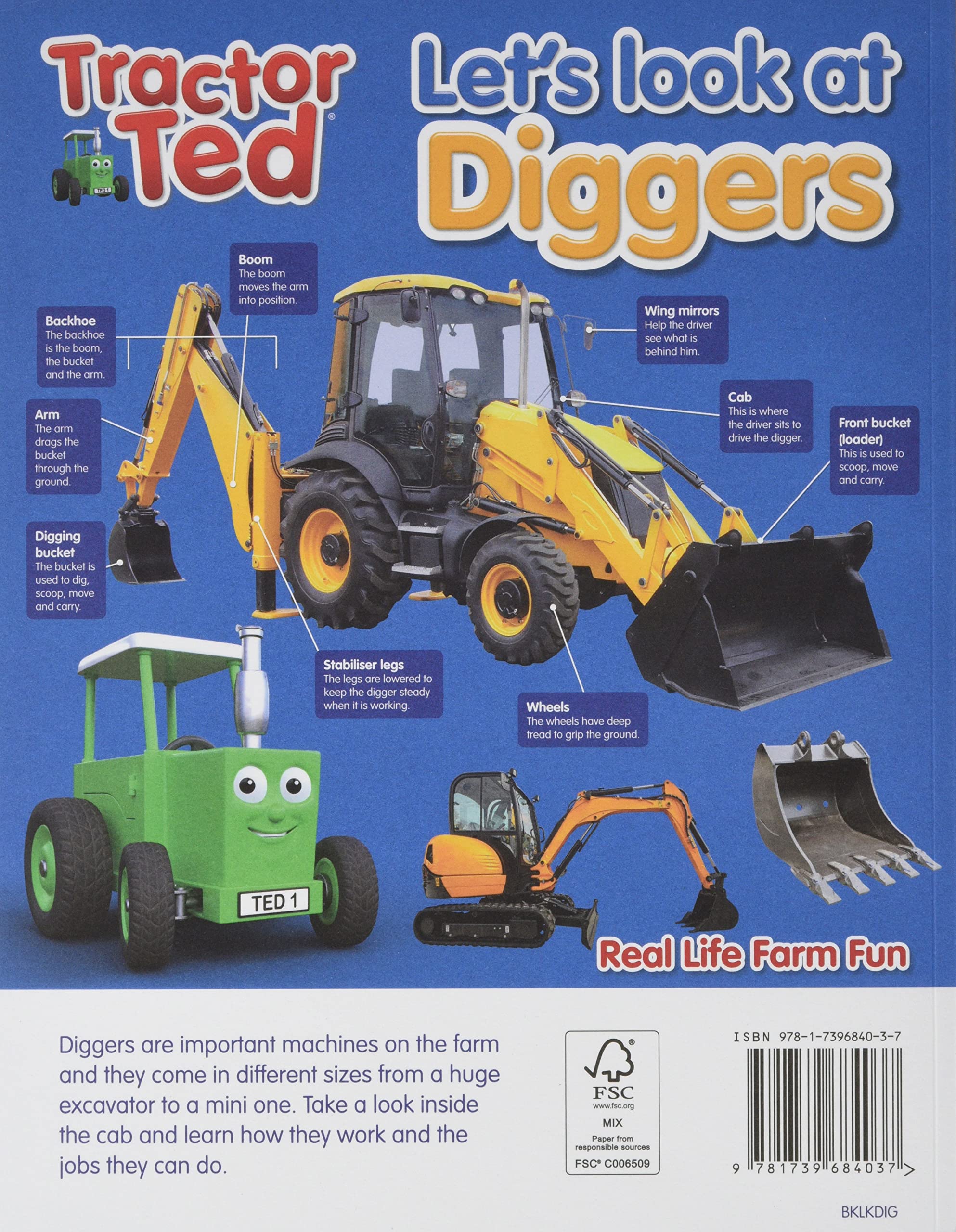 Lets Look at Diggers - Tractor Ted