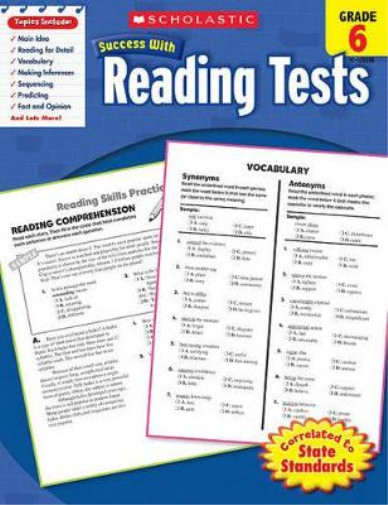 Scholastic Success with Reading Tests: Grade 6