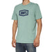 100% ICON Short Sleeve T-Shirt Ocean Blue Heather M