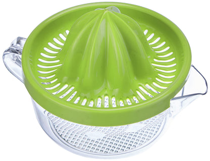 Emsa 507357 Superline citrus press,0.4 litres, transparent/green Transparent/Yellow