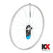 KX Road 27 x 1 1/4" Singlewall Q/R Wheel Rim Brake in Silver (Front)