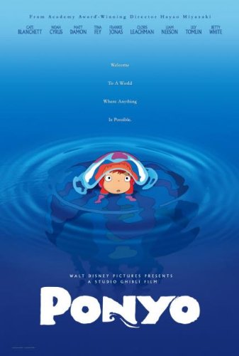 PONYO ON THE CLIFF - US MOVIE FILM WALL POSTER - 30CM X 43CM GHIBLI