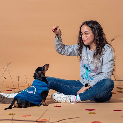 CERDÁ LIFE'S LITTLE MOMENTS Women's, Hoodie Winter Jumper | Stitch Pullover Without Hood-Official Disney Licence XL Cranberry