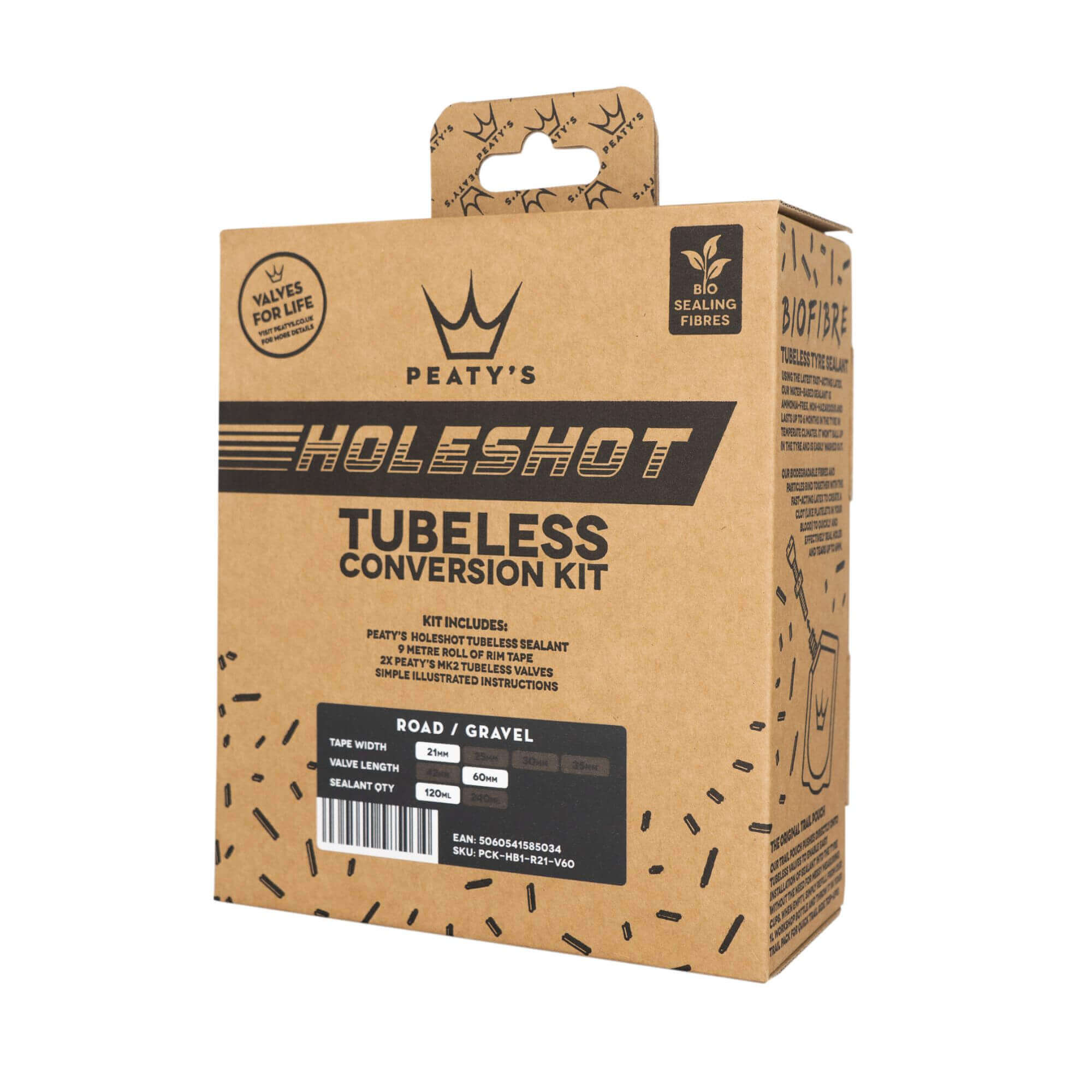 Peaty`s Holeshot Tubeless Conversion Kit - Road/Gravel (21mm) - Box of 4