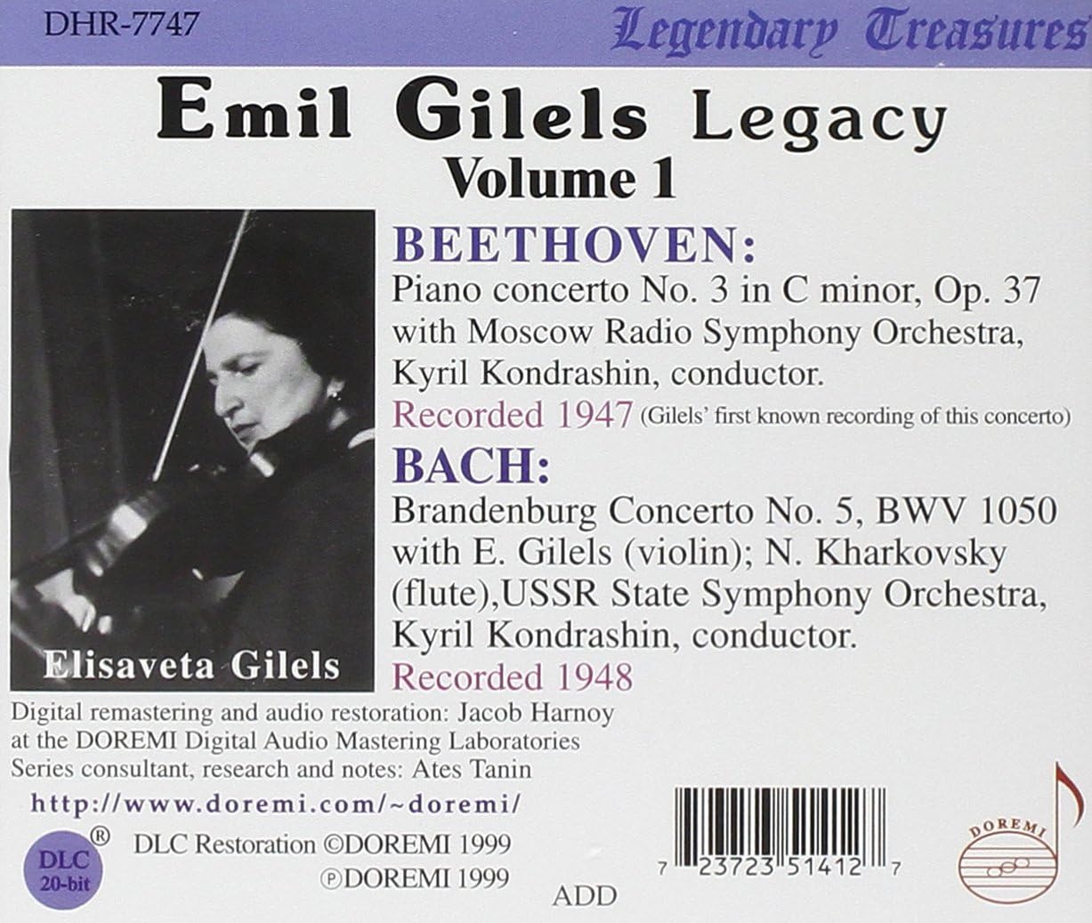 Emil Gilels Legacy Vol. 1