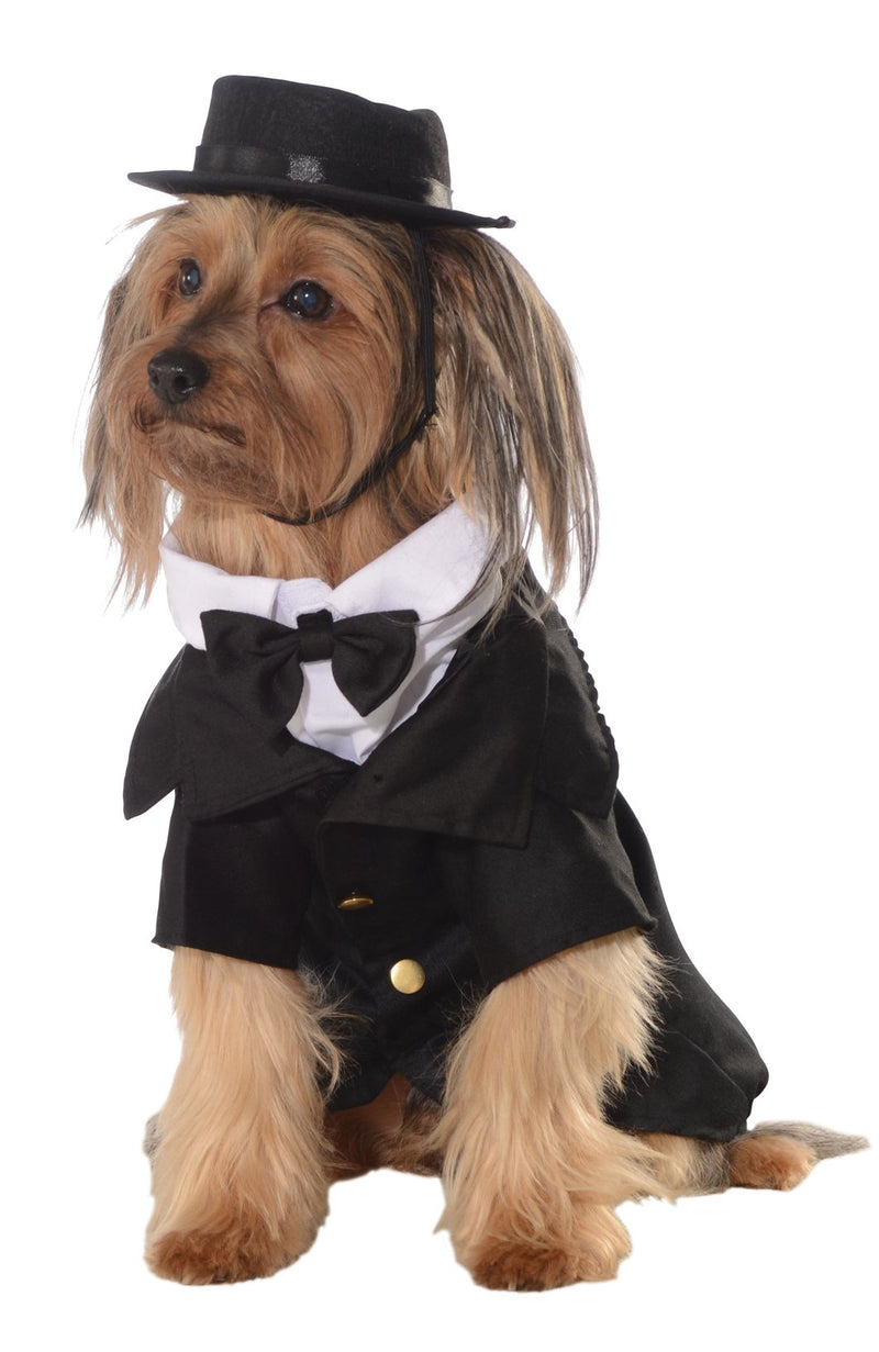 DAPPER DOG PET COSTUME - FANCY DRESS COSTUME (SIZE: S)