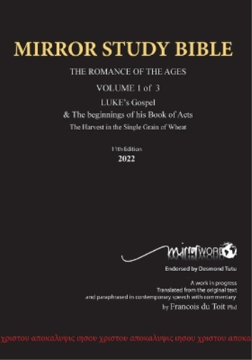 Paperback 11th Edition MIRROR STUDY BIBLE VOL 1 - Updated OCTOBER 2023 LUKE's Gospel & Acts in progress