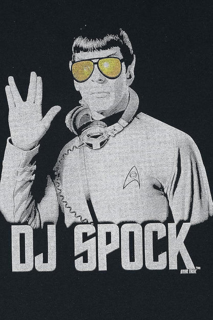 Star Trek DJ Spock T-Shirt Black XXL Black