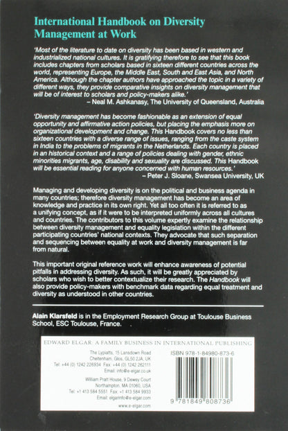 International Handbook on Diversity Management at Work
