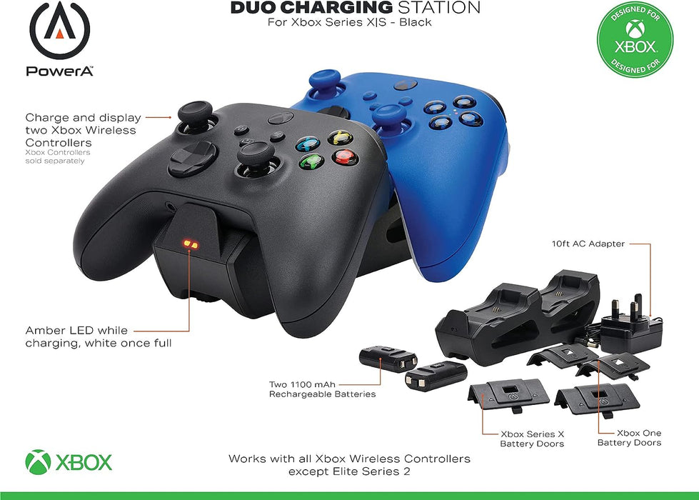 PowerA Duo Charging Station for Xbox Series X|S - Black (UK)
