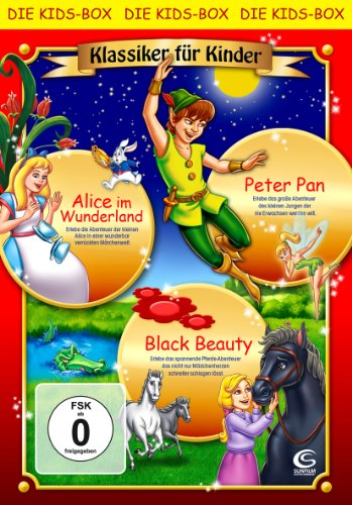 Klassiker für Kinder - Boxset mit 3 Filmen (Alice im Wunderland, Peter Pan, Black Beauty)