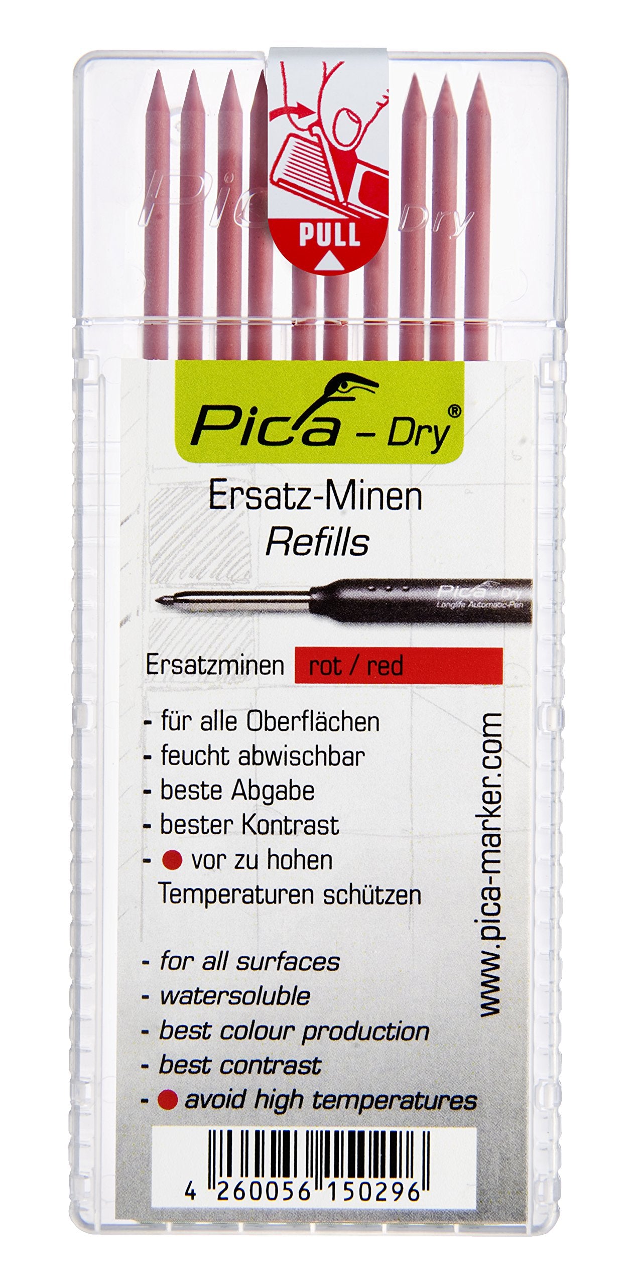 Pica Pica-Dry Fallminen rot 2,8 mm, 10 St.
