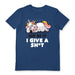 EDUELY (ASK ME IF I GIVE A SHIT) NAVY UNISEX T-SHIRT
