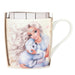 Depesche 12033 TOPModel Iceworld Mug in White with Model Polar Bear Ears and Gold Print, Drinking Cup with Porcelain Handle, Capacity: Approx. 300 ml, Multi-Coloured