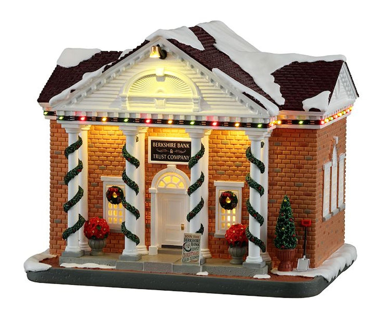 Lemax 15812-UK Norman Rockwell Lighted Buildings: Berkshire Bank & Trust Company
