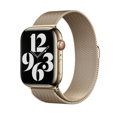 Apple Milanaise 45 mm Smartwatch-Armband gold