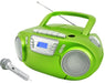 Soundmaster SCD5800GR Analog 3 W Green, Silver