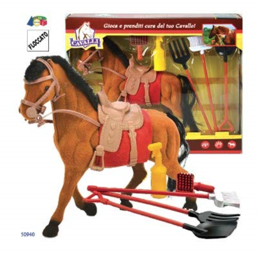 Ginmar: Animali - (015E) - Conf. Cavallo Floccato C/ Accessori