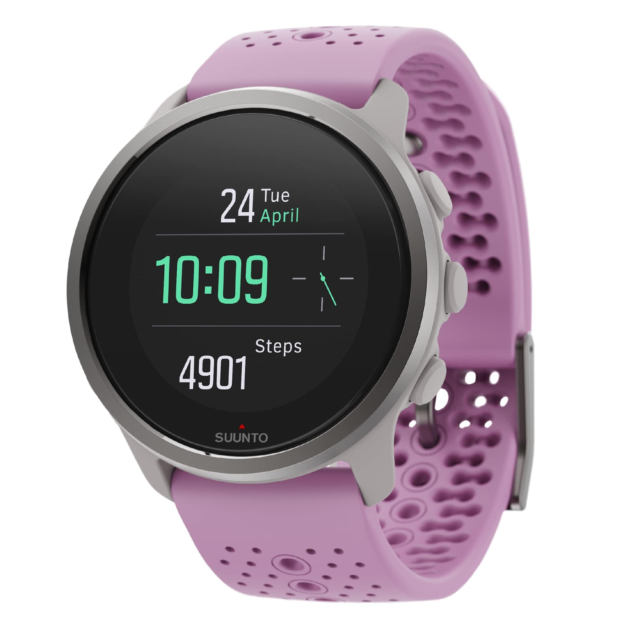Suunto 5 Peak - 43 Mm - Grey - Sport Watch With Strap - Silicone - Band Size: S/M - Display 1.1`` - Bluetooth - 39 G - Wi