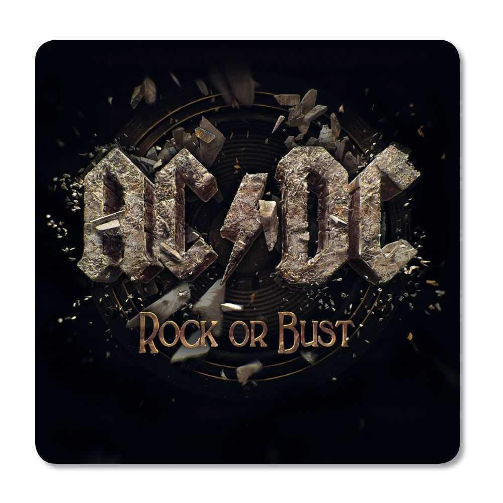 LKK AC/DC Coaster Pack Rock Or Bust (6) Glasses Coasters