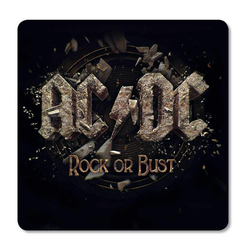 LKK AC/DC Coaster Pack Rock Or Bust (6) Glasses Coasters