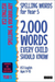 Spelling Words for Year 5