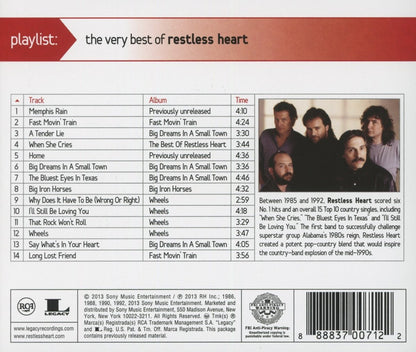 Restless Heart-Very Best Of-Playlist