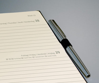 SIGEL C2436 Conceptum Weekly planner 2024, approx. A5, Dark Grey, softcover, 2 pages equal to 1 week, 192 pages