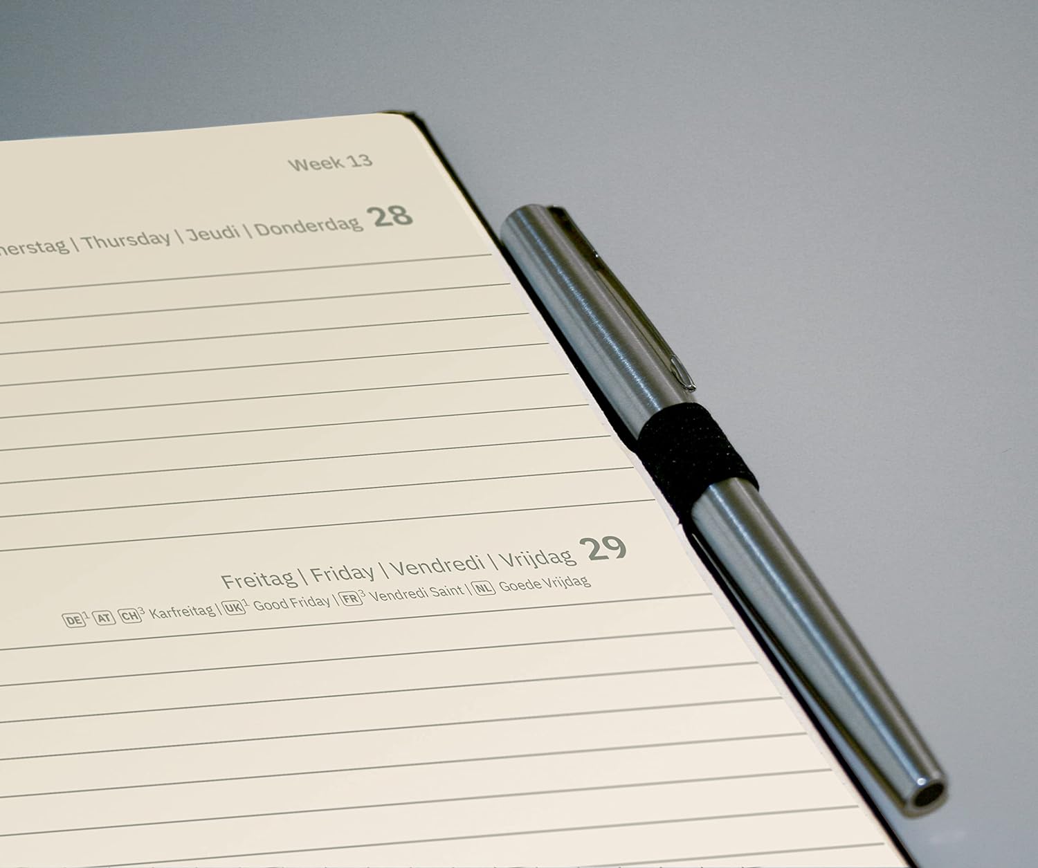 SIGEL C2430 Conceptum Weekly planner 2024, approx. A5, taupe, softcover, 2 pages equal to 1 week, 192 pages