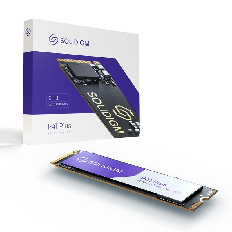 Solidigm™ P41 Plus Series 2TB SSD Internal solid state Drive GEN 4 NVMe 4.0 x4 M.2 SSD 2280 3D NAND Internal Solid State Drive (2TB, M.2 80mm, PCIe 4.0 x4)