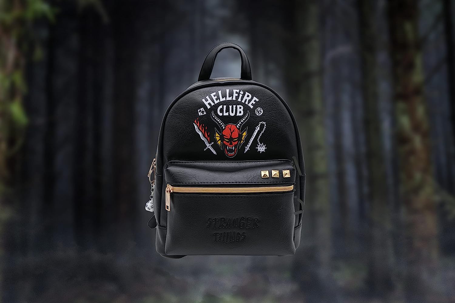 Red Robin Design Stranger Things Hellfire Club Backpack 28cm, Stranger Things Giftware, Hellfire Club Backpack, Adjustable Straps, Includes D&D Accessories