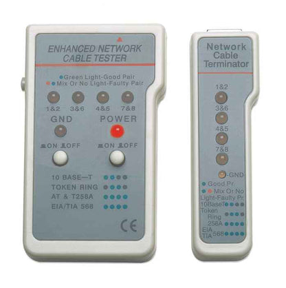 Intellinet Multifunction Cable Tester, RJ-45 and RJ-11, UTP/STP/FTP, Shielded and Unshielded