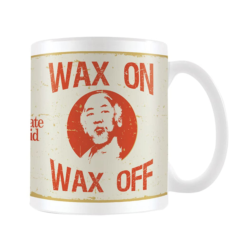 The Karate Kid Wax On Wax Off Mug (One Size) (White/Cream/Orange)