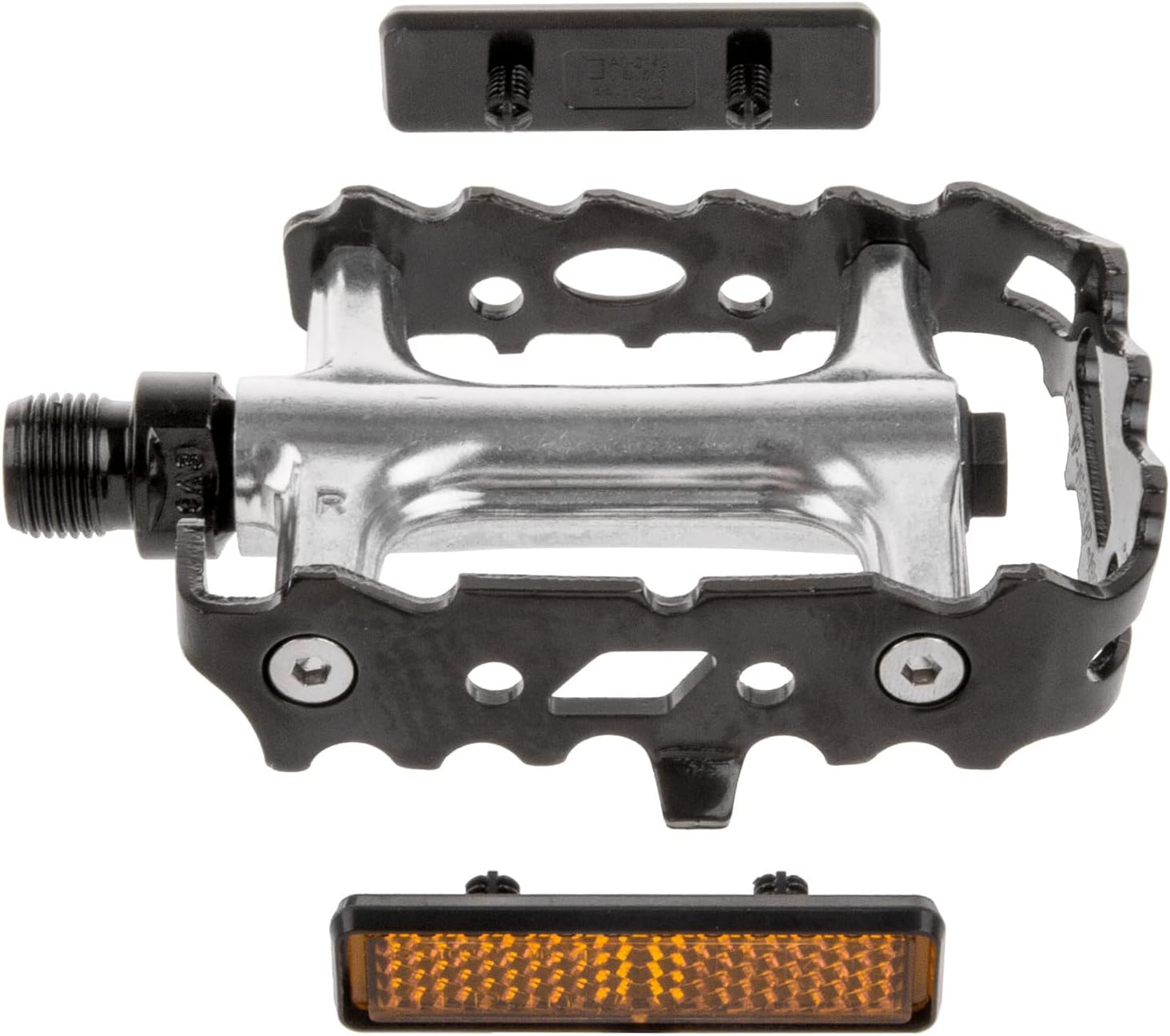 VP Comp P Components MTB Pedal with Black Cage- Silver