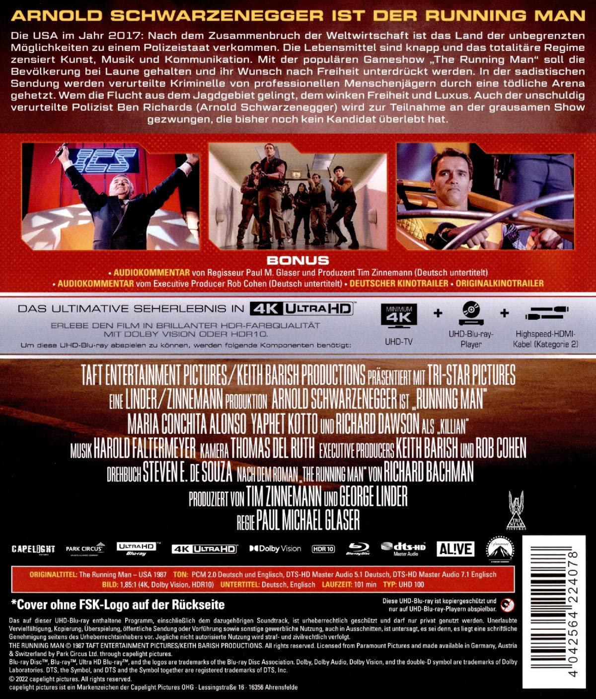 Running Man (UHD Blu-ray)