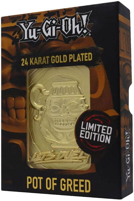 Yu-Gi-Oh! Limited Edition 24K Gold Plated Collectible - Pot of Greed