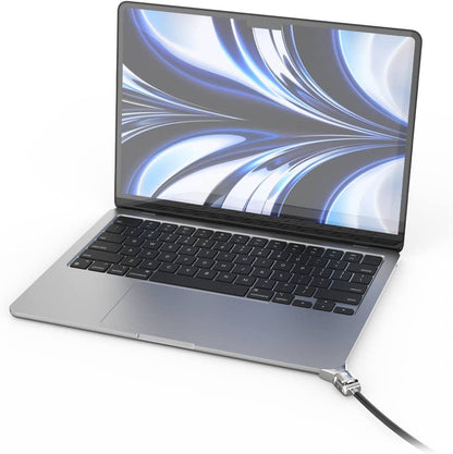 Ledge Macbook Air2022 M2 T-Slot Lock Adapt Keyed Cbl Lock Silver
