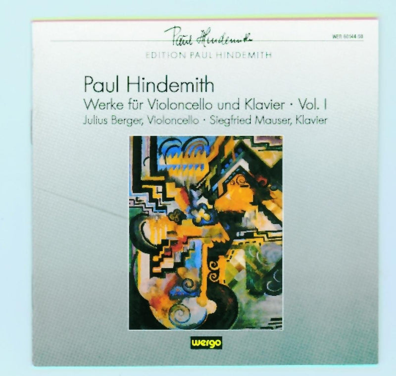 Paul Hindemith: Werke Für Violoncello Und Klavier - Volume 1