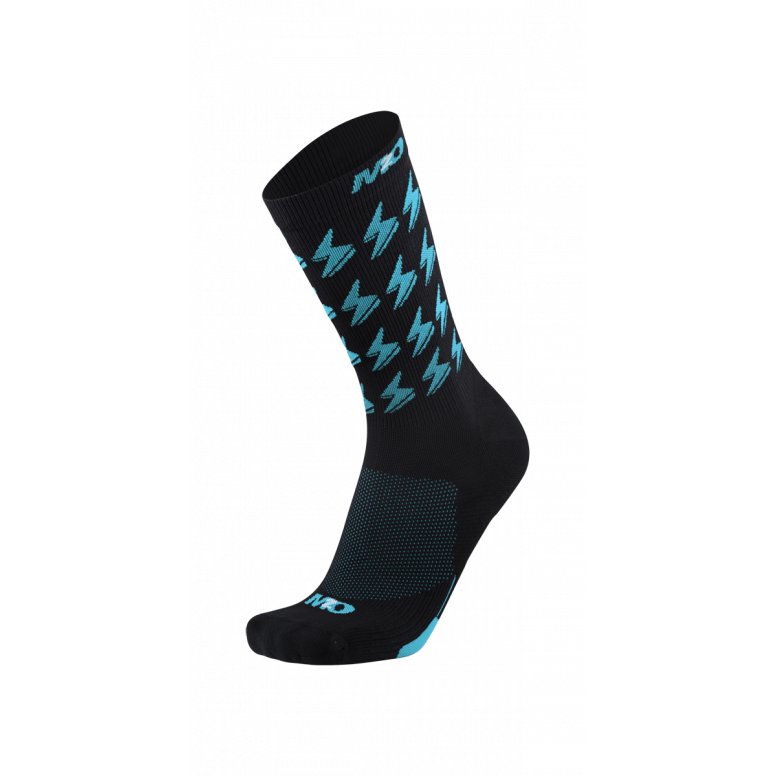 M2O Bolt Crew Plus Compression Sock Black/Blu M