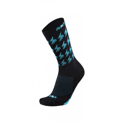 M2O Bolt Crew Plus Compression Sock Black/Blu M