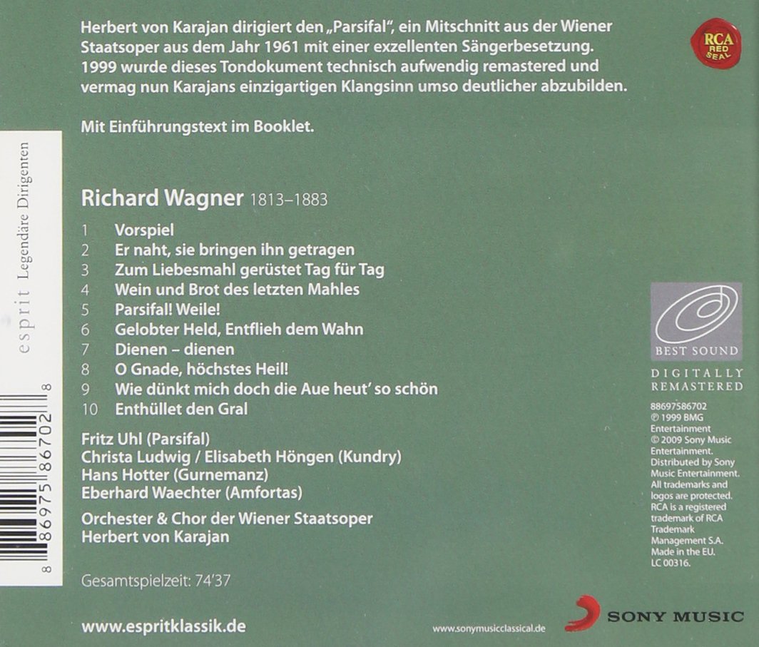 Esprit-Legendäre Dirigenten: Karajan / Parsifal